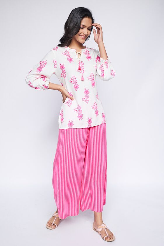 3 - Pink Floral Straight Top, image 3