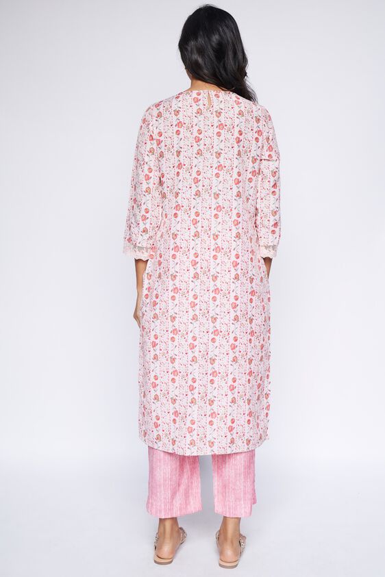 5 - Light Pink Floral Straight Suit Set, image 5