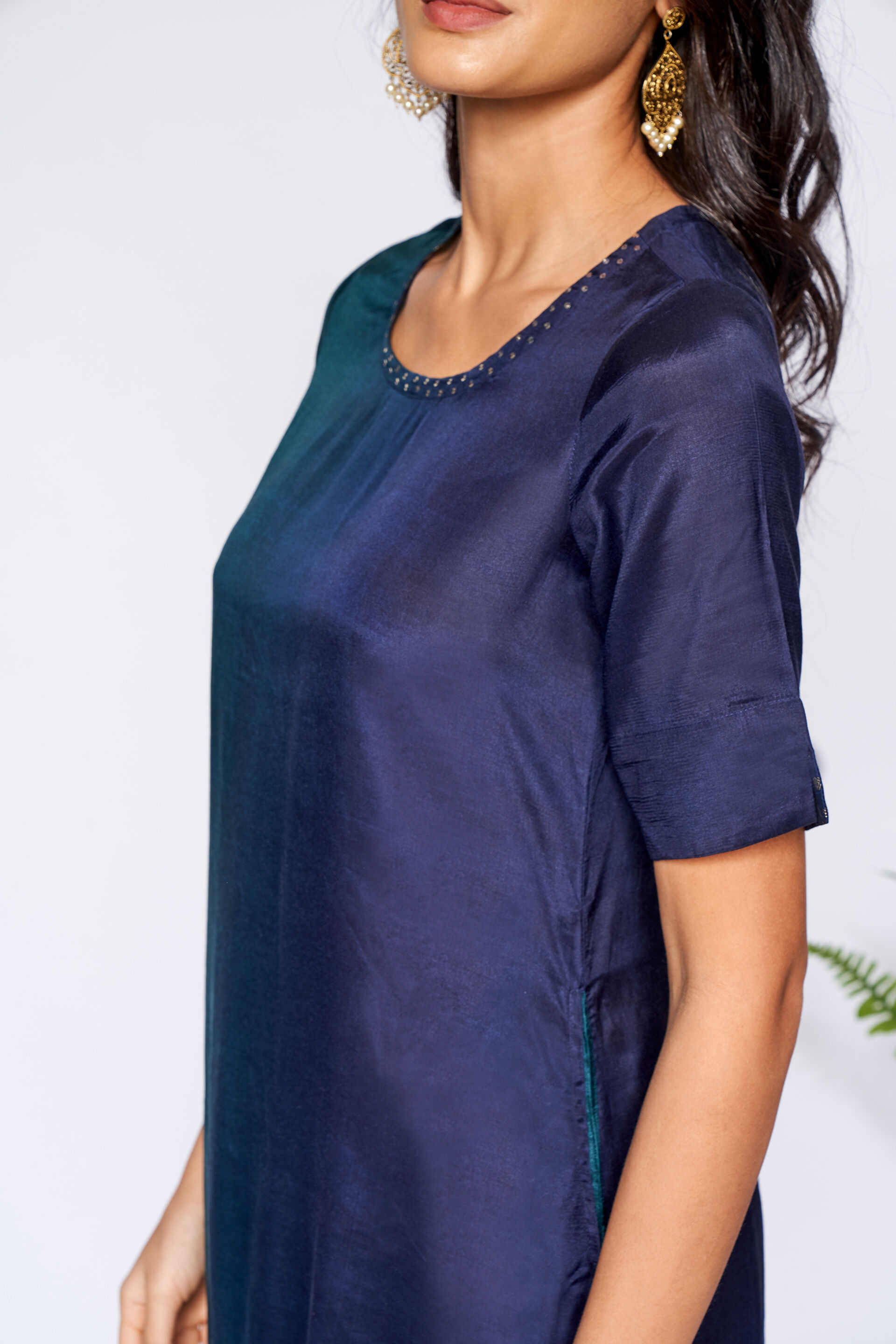 5 - Indigo Regular A-Line Kurta, image 5