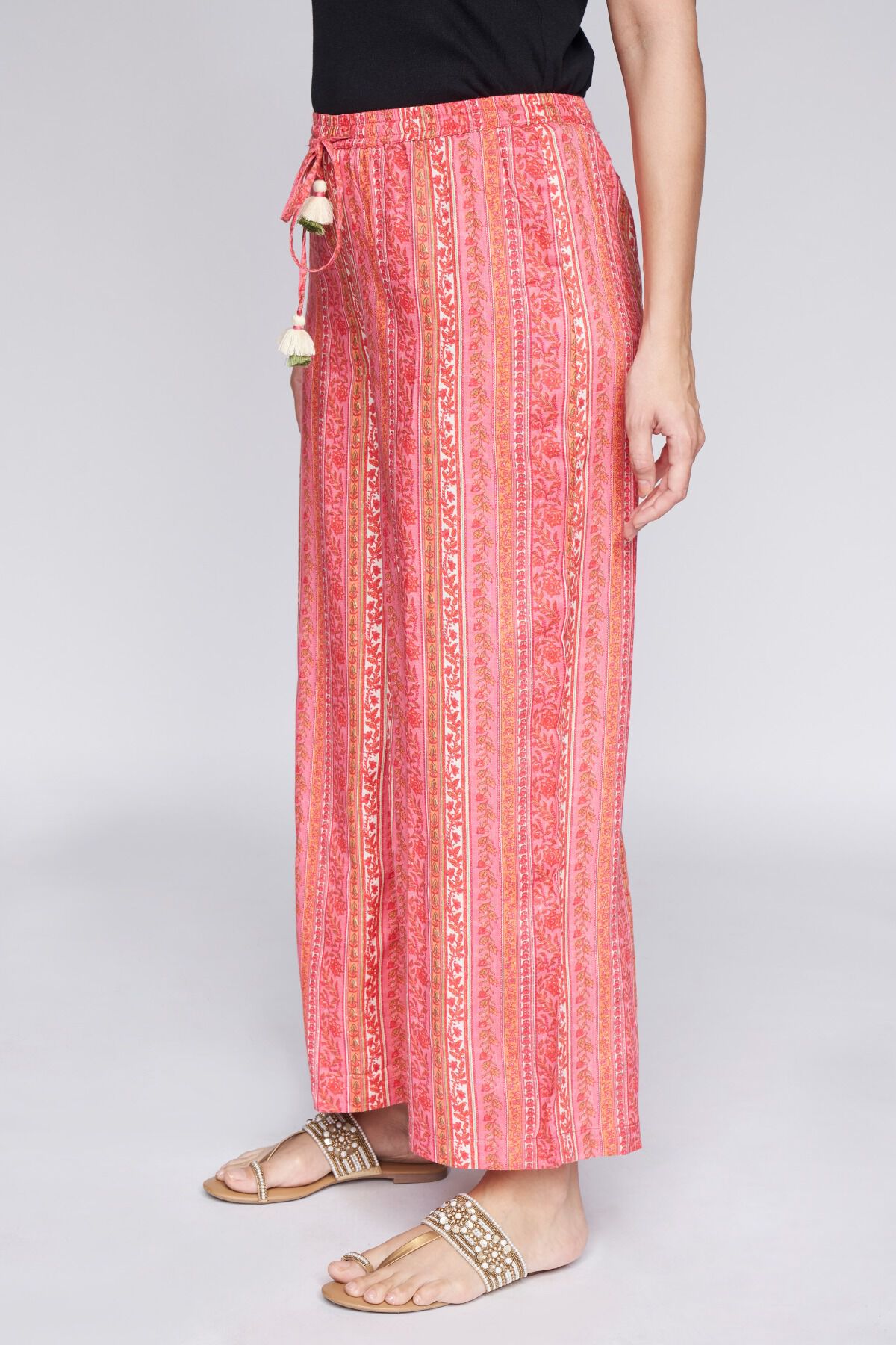 3 - Orange Ethnic Motifs Bottom, image 2