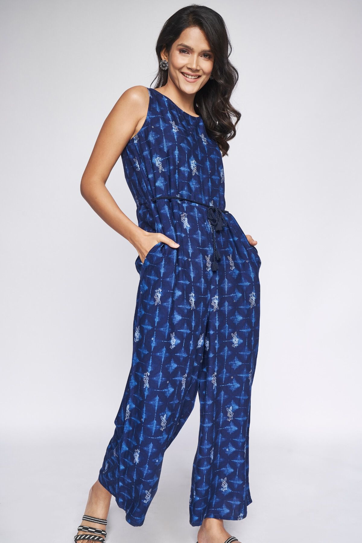 3 - Indigo Tie & Dye Jump Suit, image 3