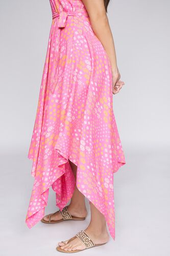 6 - Pink Floral Fit and Flare Dress, image 6