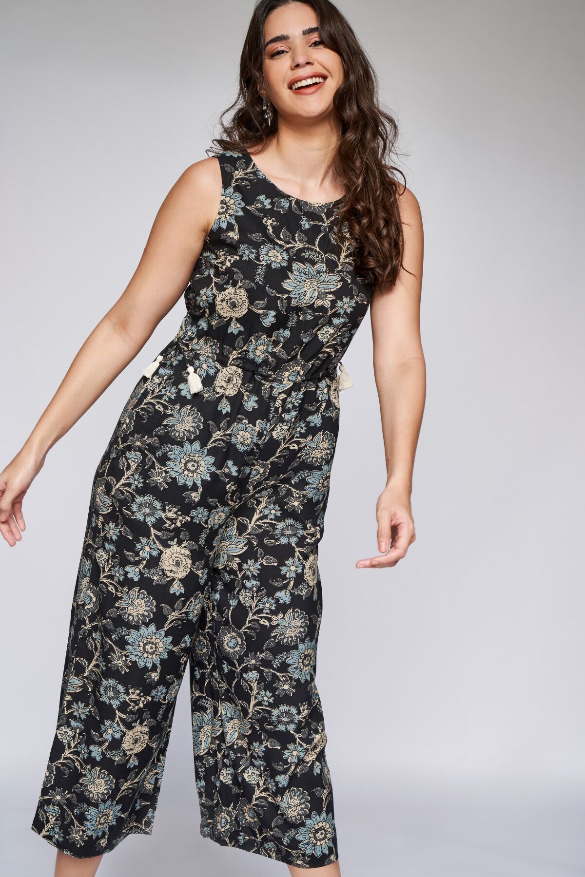 2 - Black Floral Jump Suit, image 2