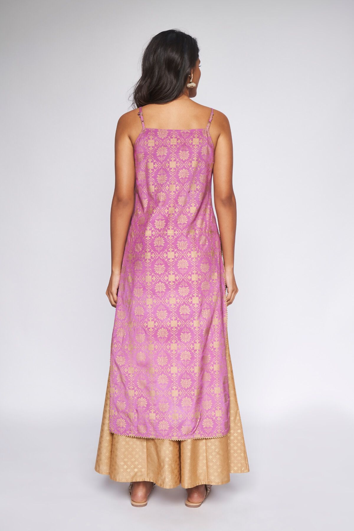6 - Lilac Brocade Kurta, image 7