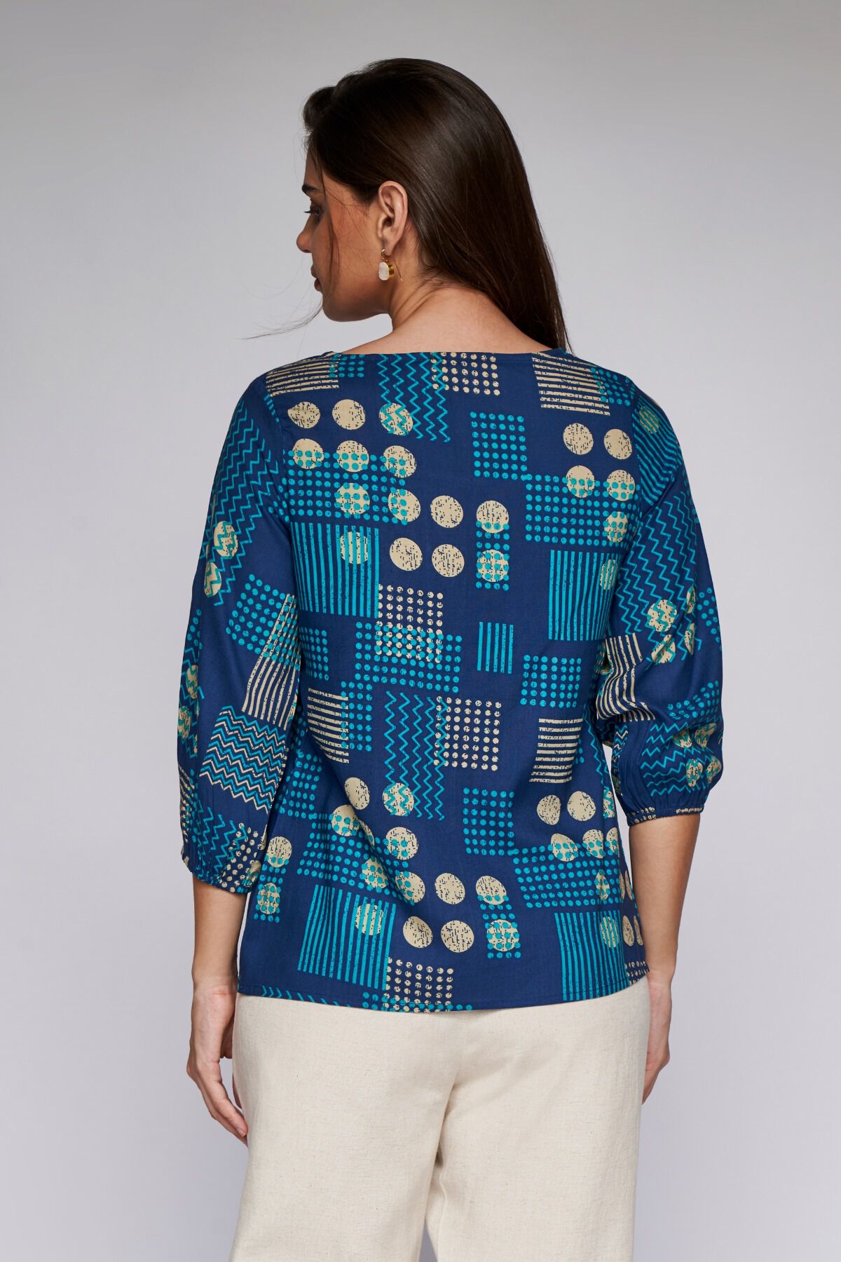5 - Indigo Bohemian Trapese Top, image 5