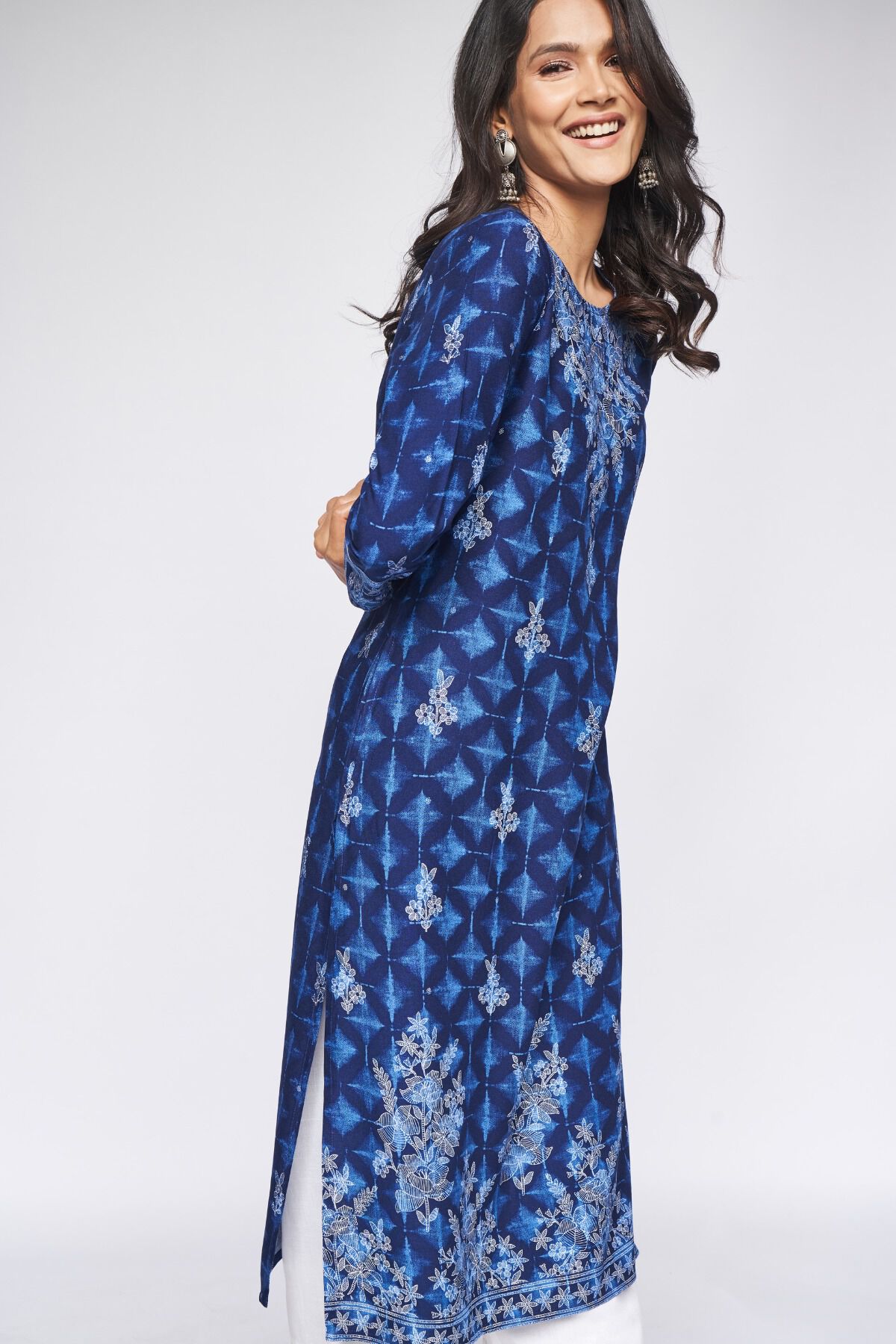 4 - Indigo Tie & Dye Kurta, image 4