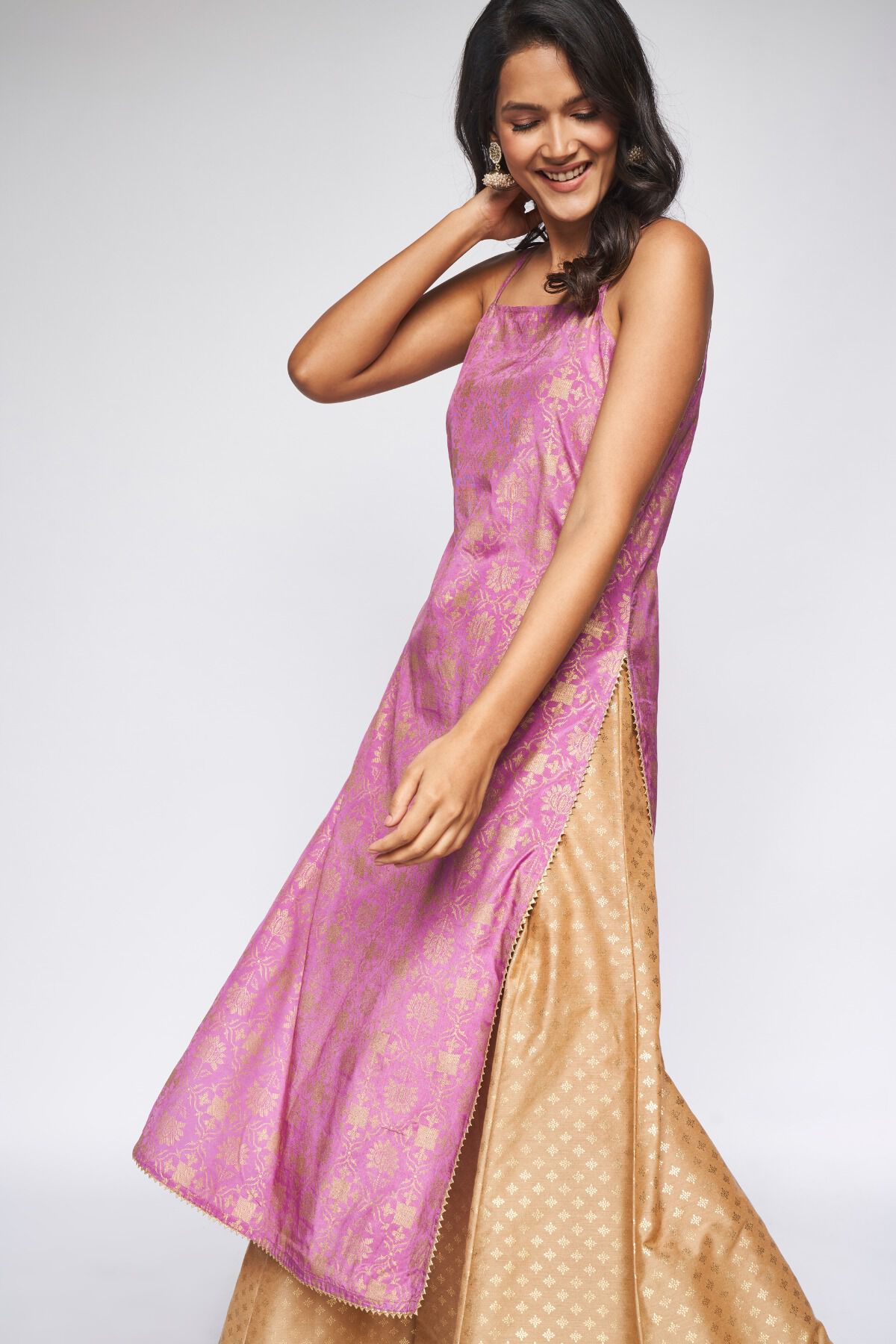 4 - Lilac Brocade Kurta, image 5