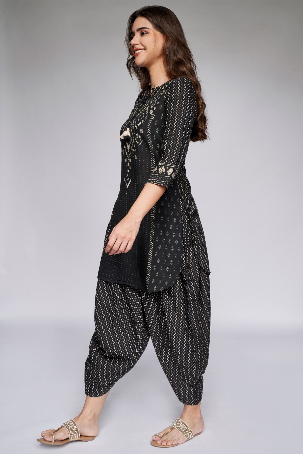 3 - Black Geometric Tunic, image 3