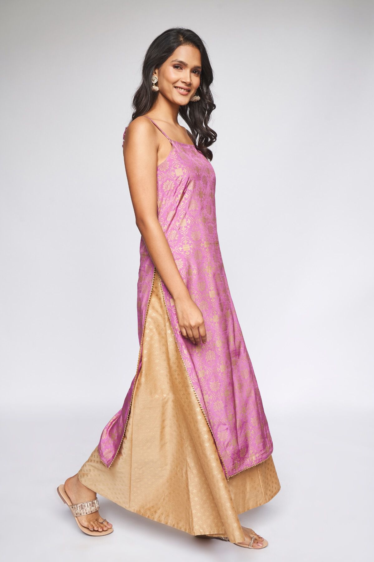 2 - Lilac Brocade Kurta, image 3