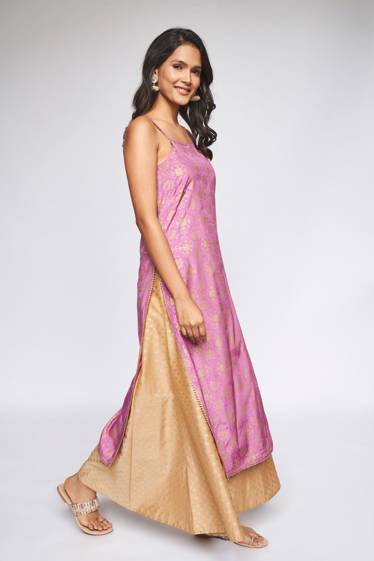 2 - Lilac Brocade Kurta, image 3