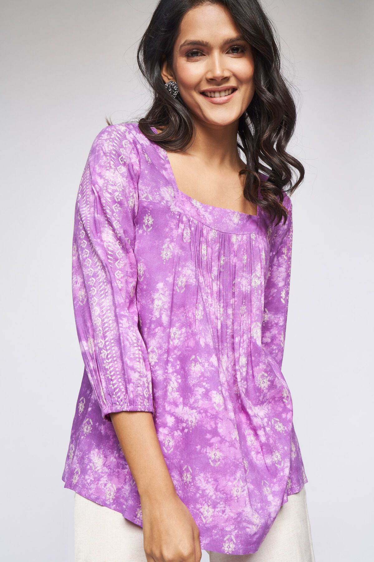 5 - Lilac Tie & Dye Trapese Top, image 5