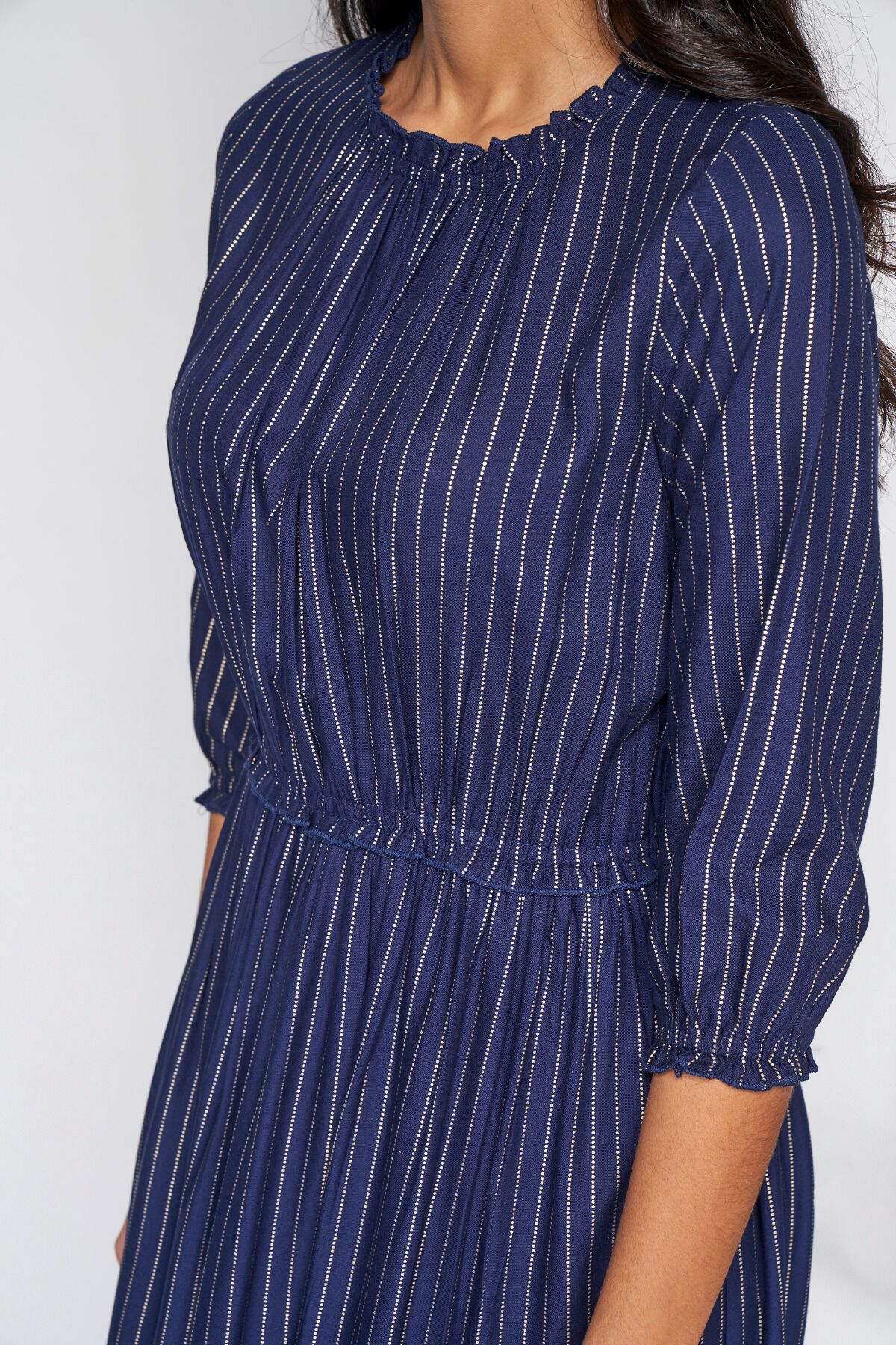 5 - Indigo Regular Fit and Flare Dress, image 5
