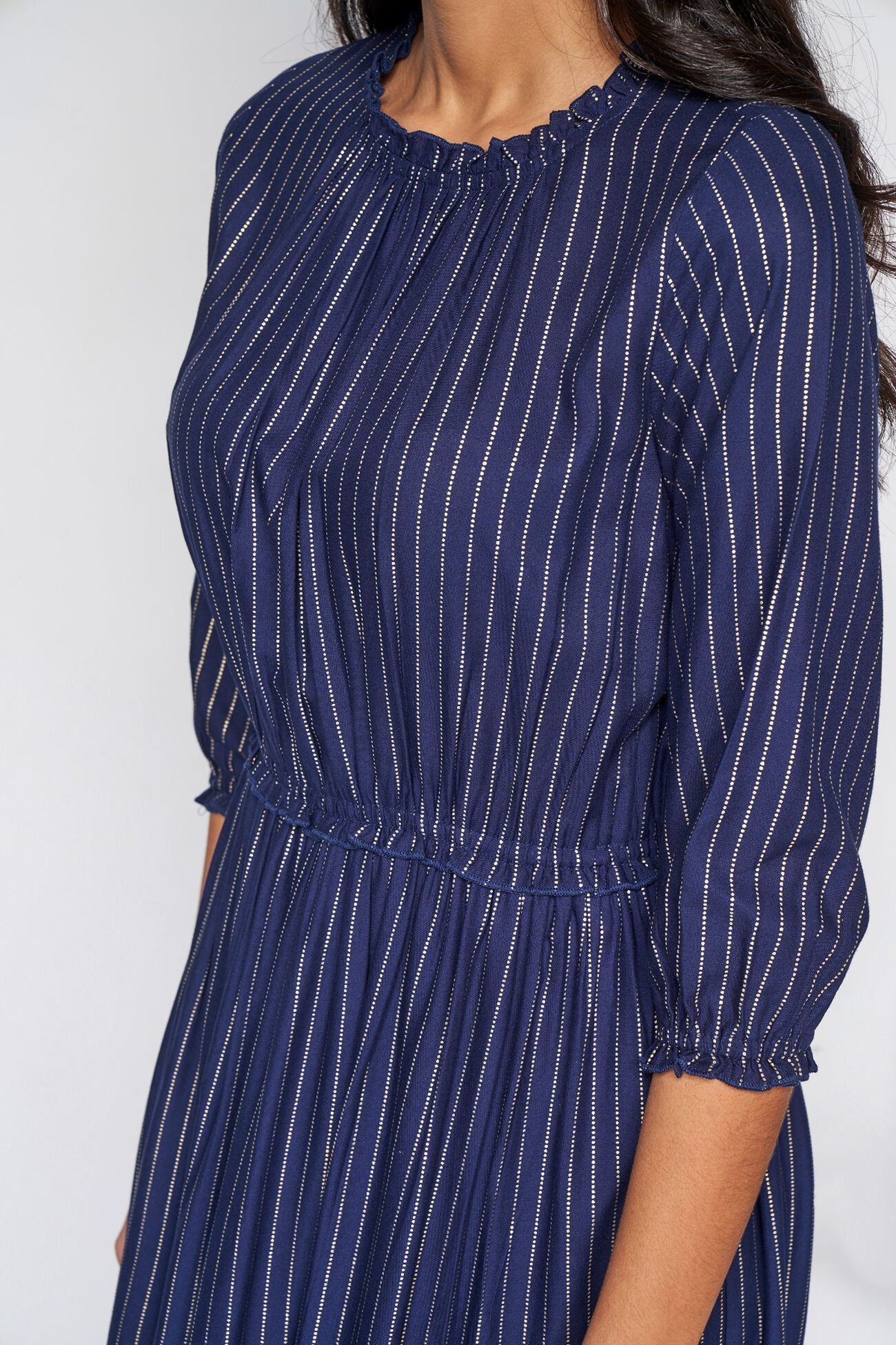 5 - Indigo Regular Fit and Flare Dress, image 5