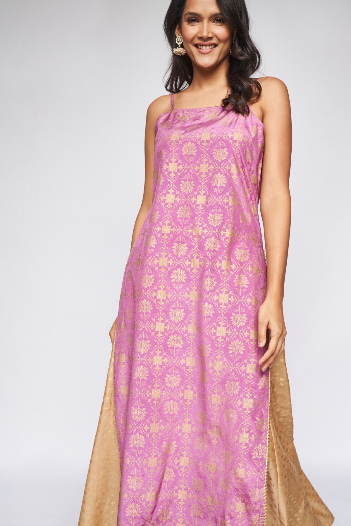 5 - Lilac Brocade Kurta, image 6
